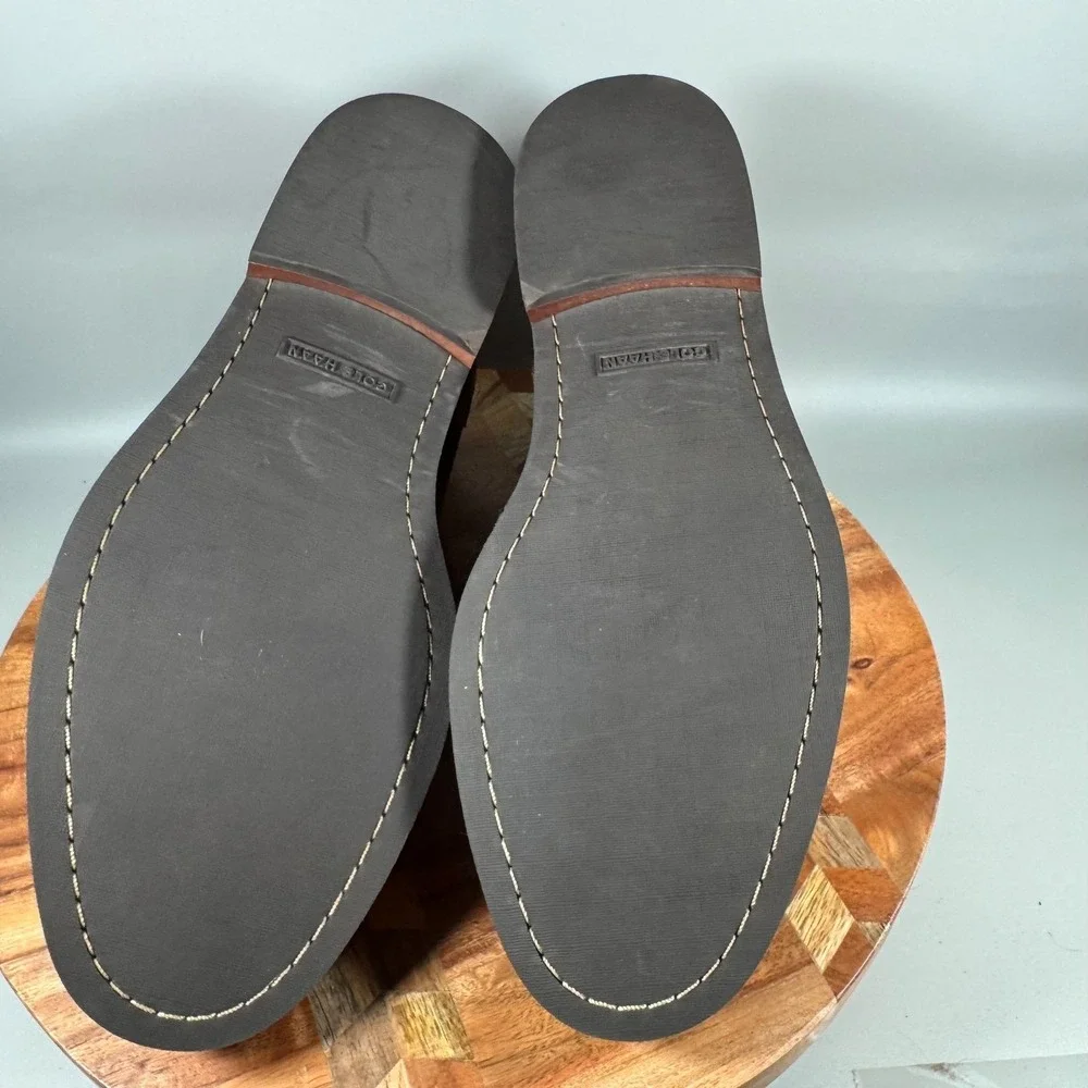 Cole Haan Mens C26393 Dark Brown Suede Leather Chukka Ankle Boots Size 12M